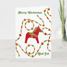 ダラホーススウェーデンクリスマスカード シーズンカード