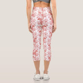 ダラホーススウェーデンパタ赤と白ーン カプリレギンス (裏面)