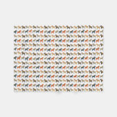 ダラホーススウェーデンフォークアートパターン フリースブランケット (正面(横))