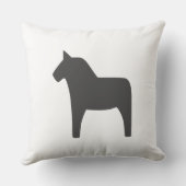 ダラホースダークグレー装飾用クッション クッション (裏面)