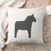 ダラホースダークグレー装飾用クッション クッション (ブランケット)