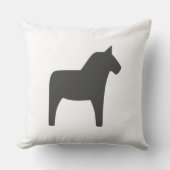 ダラホースダークグレー装飾用クッション クッション (正面)