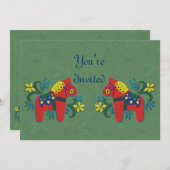 ダラホースパーティの招待状 招待状 (正面/裏面)