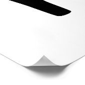 ダラホースブラックオンホワイトポスター ポスター (角)