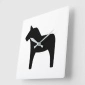 ダラホースブラッククロック スクエア壁時計 (傾斜)