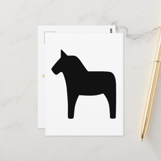 ダラホースブラックポストカード ポストカード (正面/裏面インサイチュ)