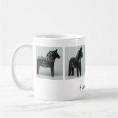 ダラホースマグ – 黒 コーヒーマグカップ (左)