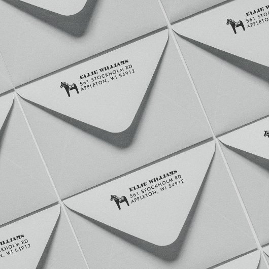 ダラホース差出人住所 セルフインキングスタンプ