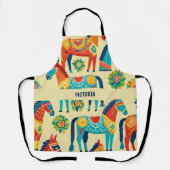 ダラホース水の色のパタカスタムーン エプロン (正面)