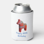 ダラホース80th誕生日クーラーボックス 缶クーラー (缶正面)
