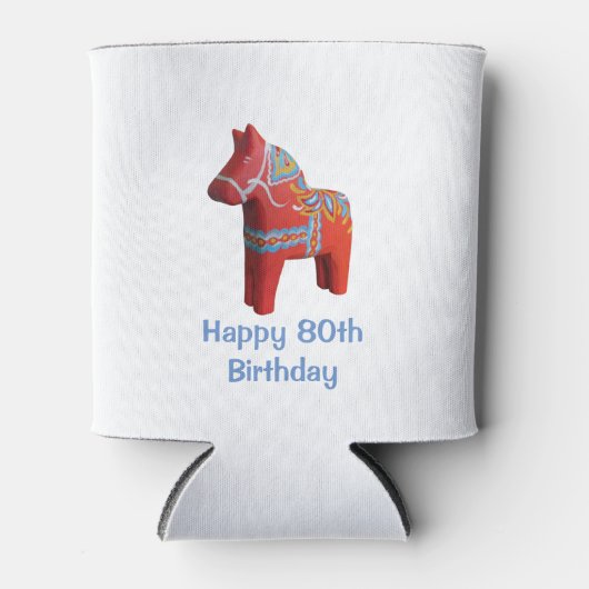 ダラホース80th誕生日クーラーボックス 缶クーラー (正面)