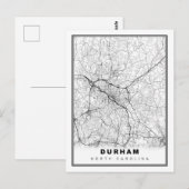 ダラム地図 ポストカード (正面/裏面)