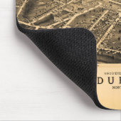 ダラム、ノースカロライナ(1891年)の鳥瞰的な眺め マウスパッド (コーナー)