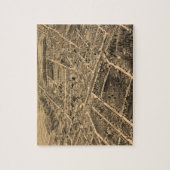 ダラムNC (1891年)のヴィンテージの絵解き地図 ジグソーパズル (縦)