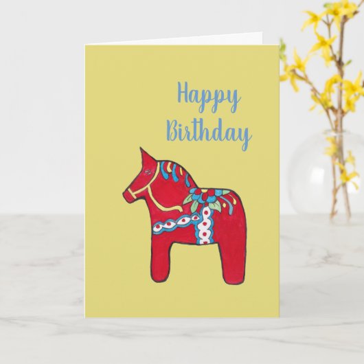 ダラルホース誕生日カード カード (黄色い花)