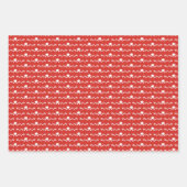 ダラ馬の混合クリスマスパターン ラッピングペーパーシート (正面2)