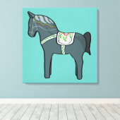 ダラ馬 キャンバスプリント (インサイチュ (ウッドフロア))