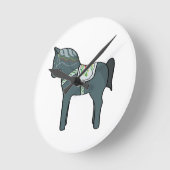 ダラ馬 ラウンド壁時計 (傾斜)