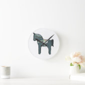 ダラ馬 ラウンド壁時計 (ホーム)