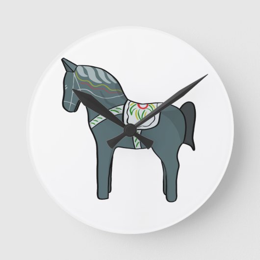 ダラ馬 ラウンド壁時計 (正面)