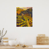 ダラ・フィネストラ・デラ・バグノ・ゴティコ ポスター (キッチン)