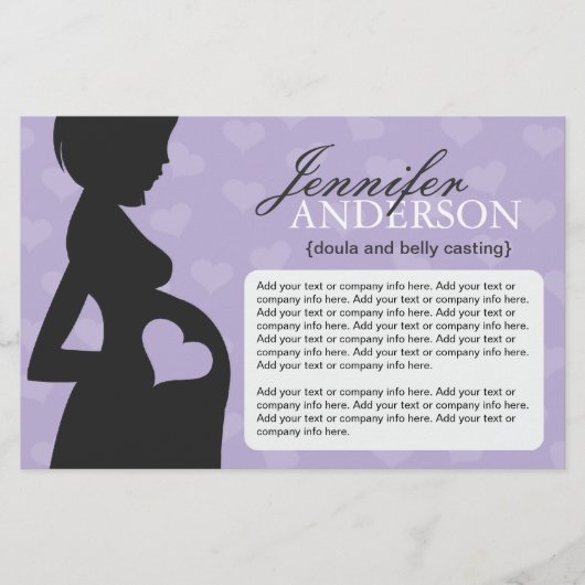 ダラ、助産師、ベリーキャスティングフライヤー チラシ (正面)