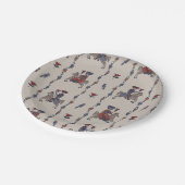 ダラBラウンド紙プレート ペーパープレート (アングル)