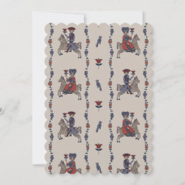 ダラB – フラット招待状サイズ： 12.7 cm x 17.8 cm セーブザデート