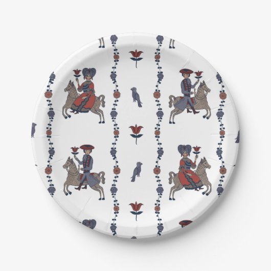 ダラWラウンド紙プレート ペーパープレート (正面)