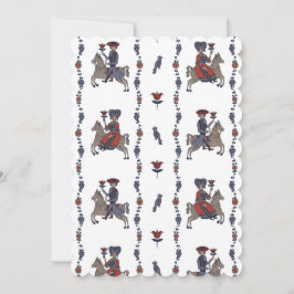 ダラW – フラット招待状サイズ： 12.7 cm x 17.8 cm セーブザデート