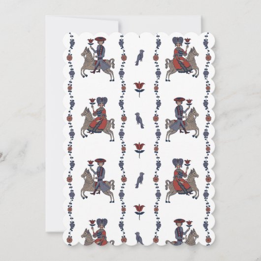 ダラW – フラット招待状サイズ: 12.7 cm x 17.8 cm セーブザデート (正面)