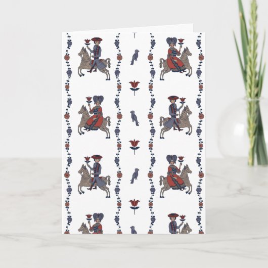 ダラW – 折り畳みグリーティングカード カード (正面)