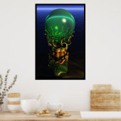 ダリの眼球 ポスター (キッチン)