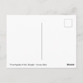 ダリの3つのパゴダ、Zhonghe – 雲南、中国 ポストカード (裏面)