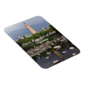 ダリの3つのパゴダ、Zhonghe – 雲南、中国 マグネット (右側)