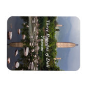 ダリの3つのパゴダ、Zhonghe – 雲南、中国 マグネット (横)