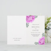 ダリアかわいらしス結婚式 プログラム (スタンド正面)