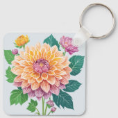 ダリアかわいらし キーホルダー (裏面)