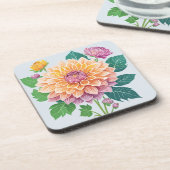 ダリアかわいらし コースター (左側)