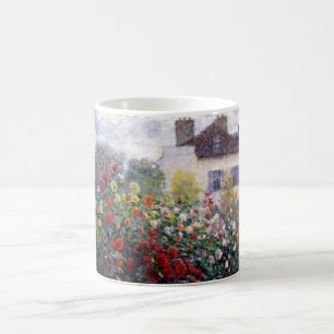 ダリアが付いている庭のコーナー コーヒーマグカップ
