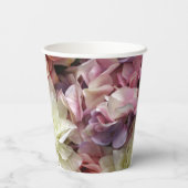 ダリアとバラの花の紙コップ 紙コップ (裏面)