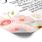 ダリアとローズの指輪を付ける 結婚前お茶会ゲーム看板 ポスター (角)