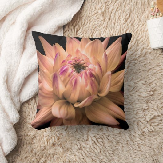 ダリアのコロナの花の名前をカスタムする クッション (ブランケット)