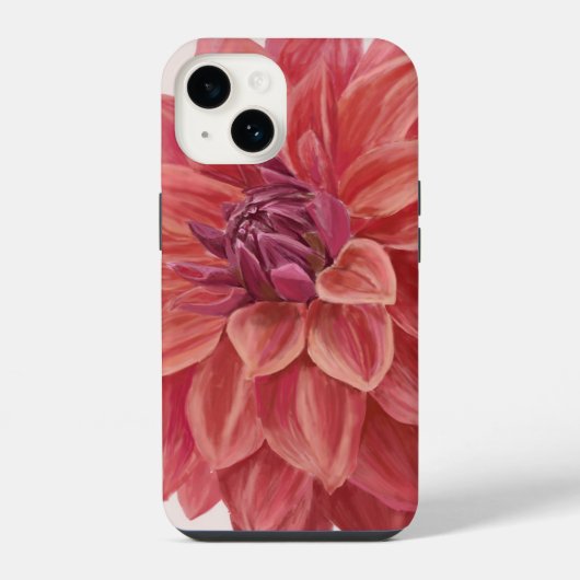 ダリアのスマホケース iPhoneケース (裏面)