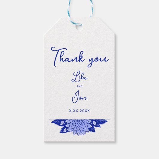 ダリアのパーソナライズされたギフトのラベル ギフトタグ (正面)