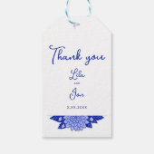 ダリアのパーソナライズされたギフトのラベル ギフトタグ (裏面)