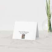 ダリアのメッセージカード カード (裏面)