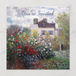 ダリアの家の暖まることを用いる庭のコーナー 招待状