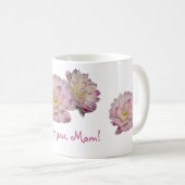 ダリアの母の日のマグ コーヒーマグカップ (正面右)