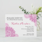 ダリアの紫色の花 招待状 (スタンド正面)